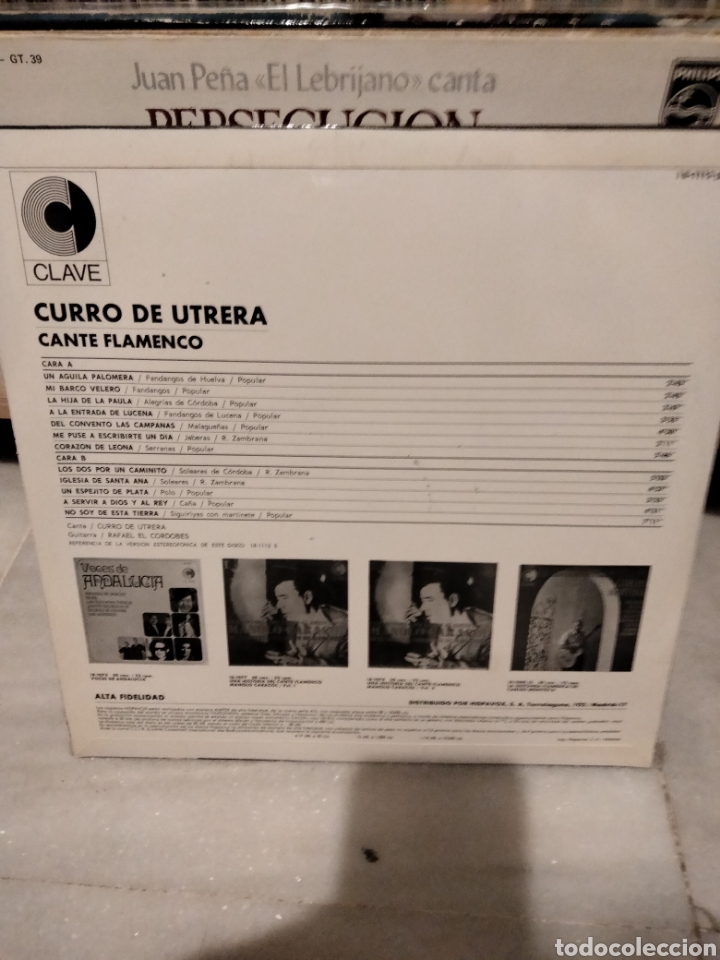 Discos de vinilo: Curro de Utrera - cante flamenco - Foto 2