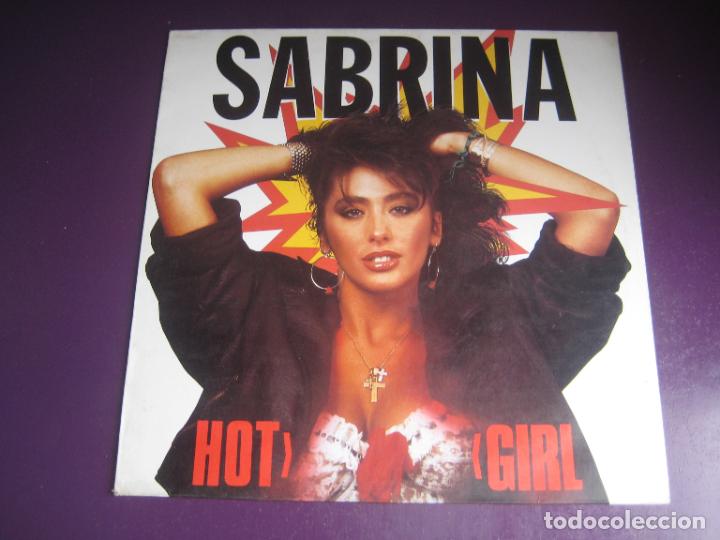SABRINA ‎– HOT GIRL - MAXI SINGLE BLANCO Y NEGRO 1988 - ITALODISCO DISCO 80'S - ELECTRONICA (Música - Discos de Vinilo - Maxi Singles - Disco y Dance)