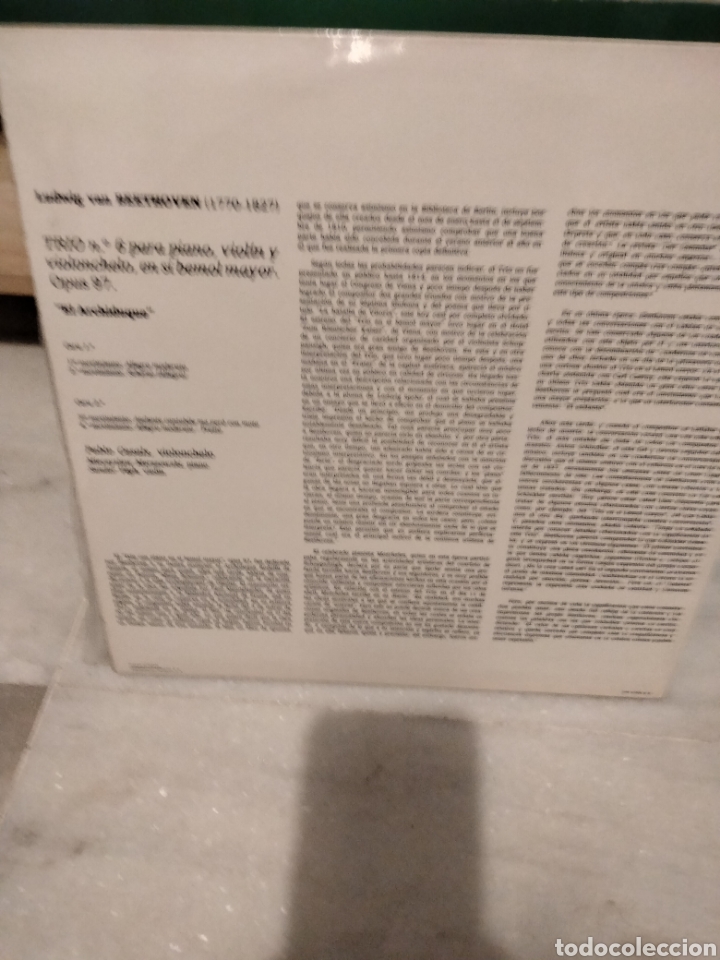 Discos de vinilo: Beethoven - tr&iacute;o el archiduque - Foto 2