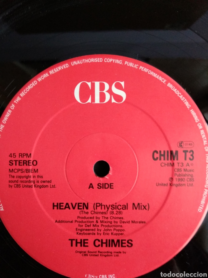 Discos de vinilo: *THE CHIMES, HEAVEN, 1990 A4 - Foto 3