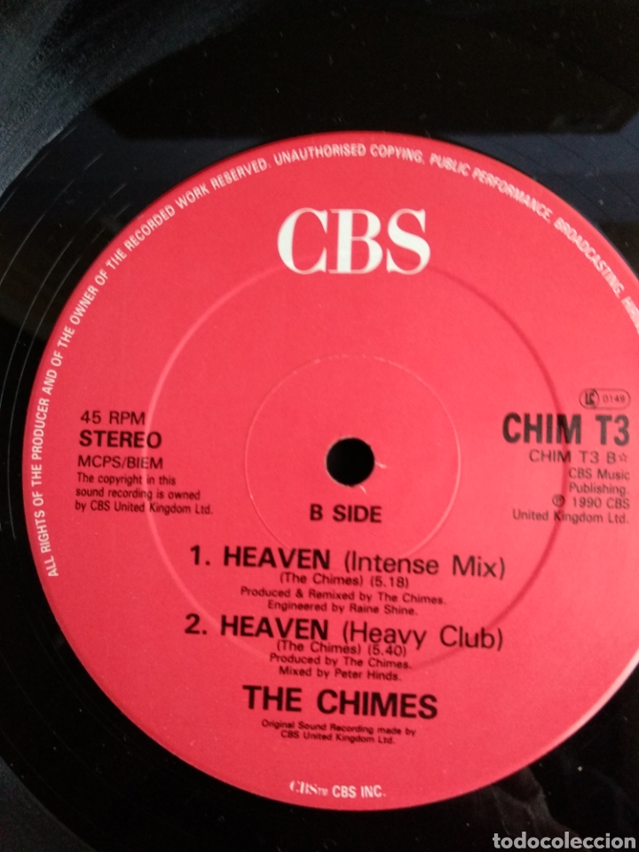 Discos de vinilo: *THE CHIMES, HEAVEN, 1990 A4 - Foto 4