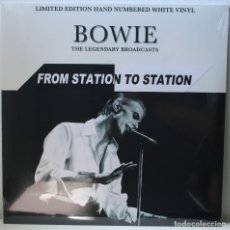 Discos de vinilo: BOWIE – FROM STATION TO STATION-SOUND+VISION TOUR-NUMERADO A MANO 500 COPIAS VINILO BLANCO - SELLADO. Lote 287122853