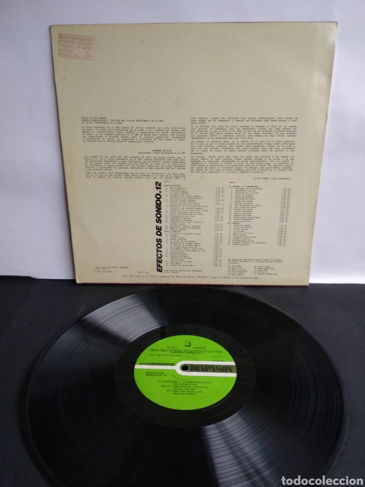 Discos de vinilo: *EFECTOS DE SONIDO, VOL. 12, 1982 A2 - Foto 2