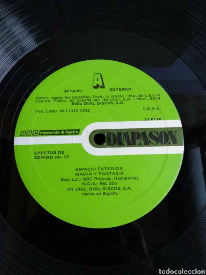 Discos de vinilo: *EFECTOS DE SONIDO, VOL. 12, 1982 A2 - Foto 3