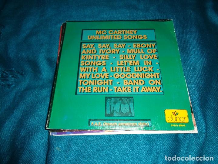 Vinyl records: F.A.S. ( FRENCH AMERICAN STYLE ) MC CARTNEY UNLIMITED SONGS. DUNER, 1984. PROMOCIONAL. IMPECABLE(#)