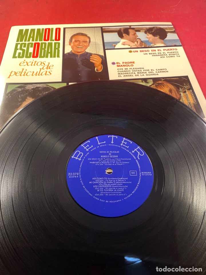 Discos de vinilo: MANOLO ESCOBAR &Eacute;xitos de pel&iacute;culas - Foto 2