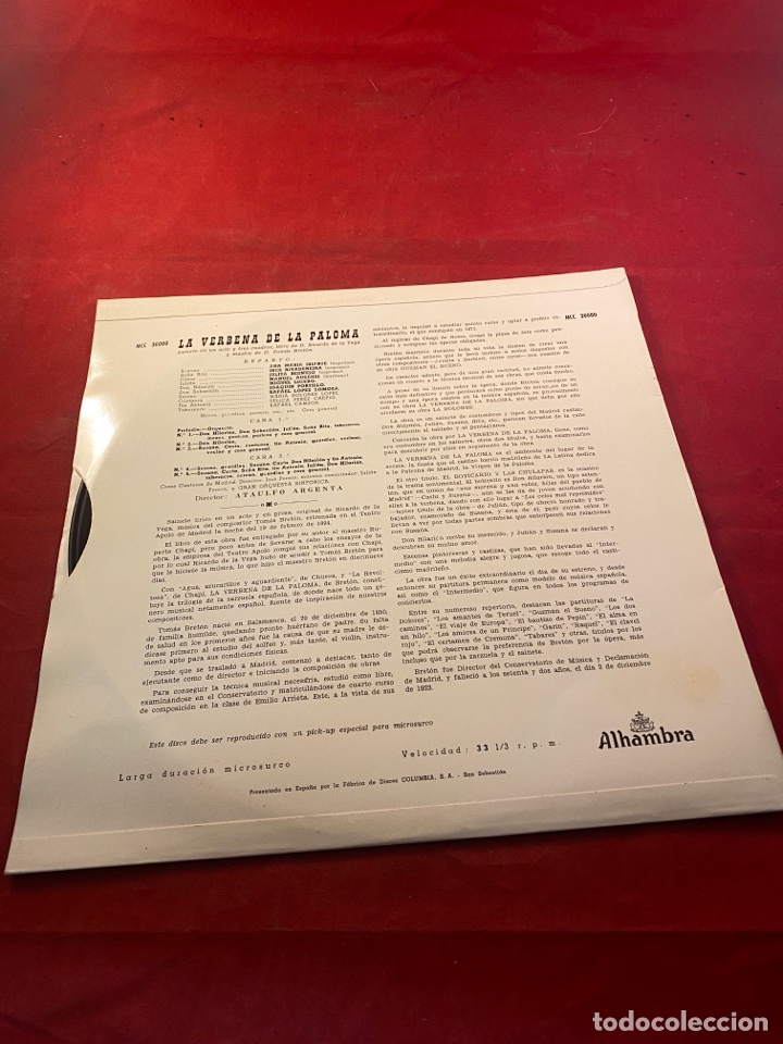 Discos de vinilo: LA VERBENA DE LA PALOMA - Foto 2