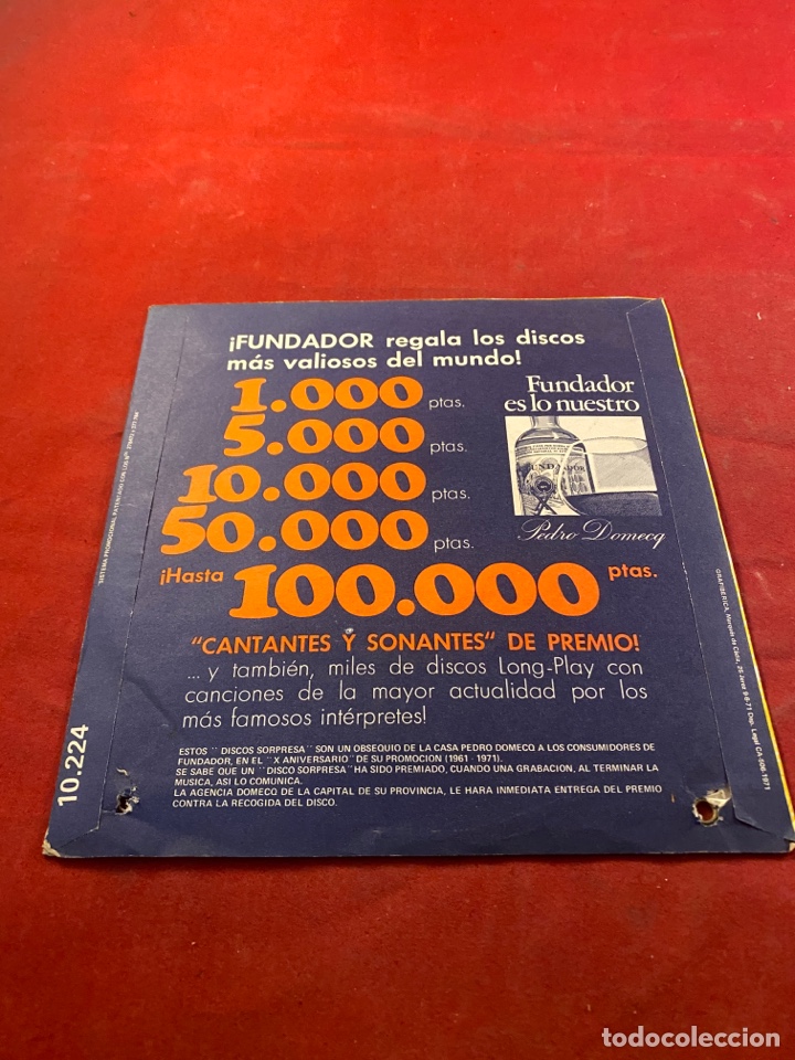 Discos de vinilo: DISCO SORPRESA FUNDADOR 1971 - Foto 2