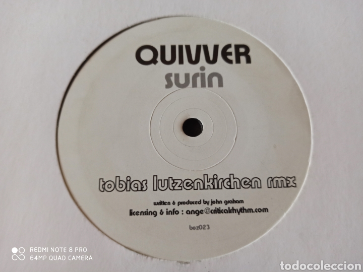 Discos de vinilo: Quivver - Surin (12&rdquo;) - Foto 2