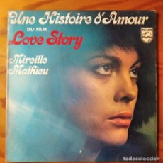 Discos de vinilo: MIREILLE MATHIEU - UNA HISTOIRE D'AMOUR LOVE STORY/ ON TOUS RENDEZ-VOUS UN JOUR/ LA CHANSON DES - EP