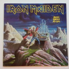 Discos de vinilo: IRON MAIDEN – RUN TO THE HILLS, EUROPE 1985. Lote 287346783