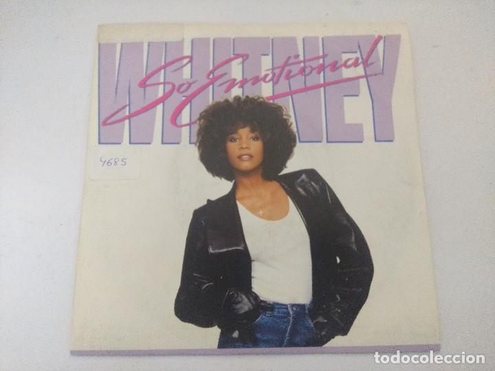 Discos de vinilo: SINGLE/WHITNEY HOUSTON/SO EMOTIONAL. - Foto 1