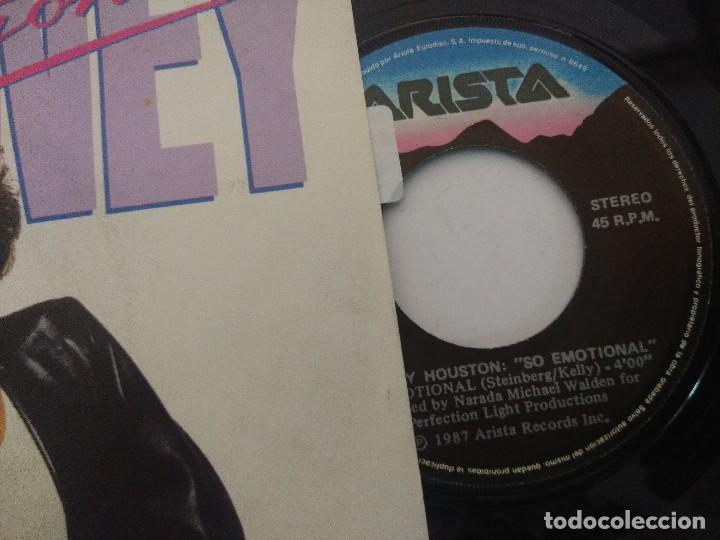 Discos de vinilo: SINGLE/WHITNEY HOUSTON/SO EMOTIONAL. - Foto 2