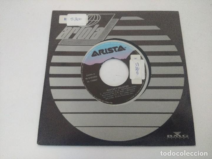 Discos de vinilo: SINGLE/WHITNEY HOUSTON/MIRACLE/PROMOCIONAL. - Foto 4