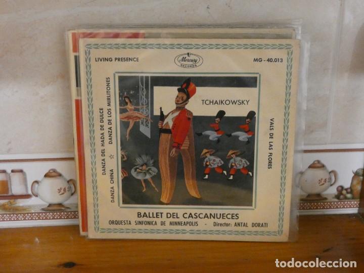 Discos de vinilo: CAJSING 18 DISCO SIETE PULGADAS EP TCHAIKOWSKY BALLET DEL CASCANUECES ANTAL DORATI