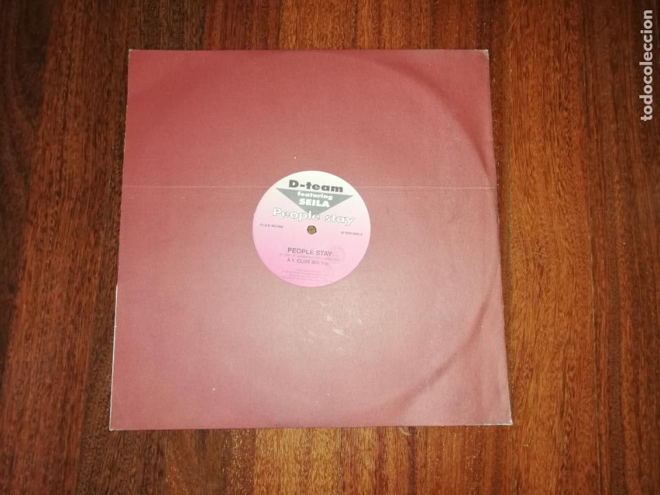 Discos de vinilo: D team featuring seila-people stay. maxi - Foto 1