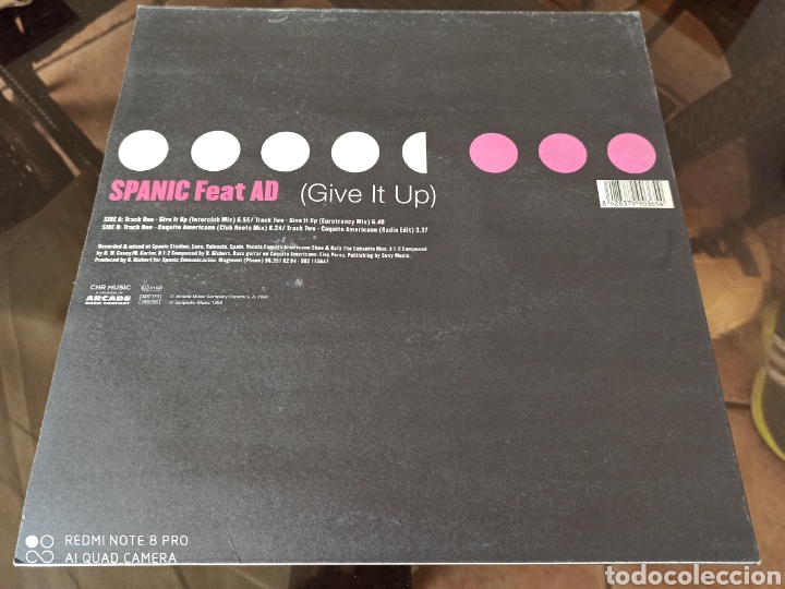 Discos de vinilo: Spanic Feat. AD - Give It Up (12&rdquo;) - Foto 2