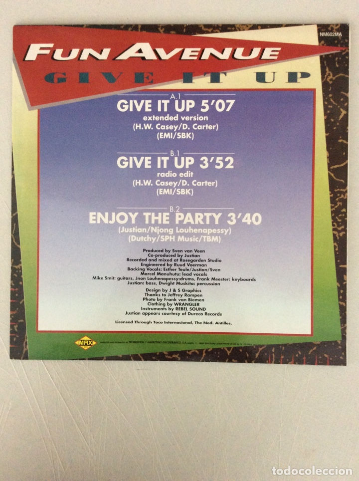Discos de vinilo: Fun Avenue. Give it up - Foto 2