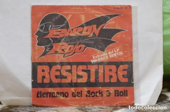 Discos de vinilo: DISCO VINILO SINGLES BARON ROJO. RESISTIRE - Foto 1