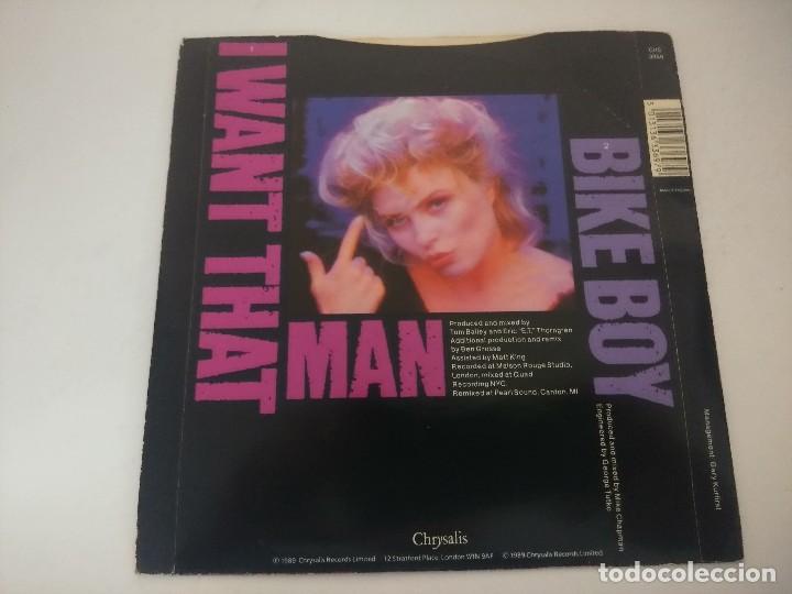 Discos de vinilo: SINGLE/DEBORAH HARRY/I WANT THET MAN. - Foto 3