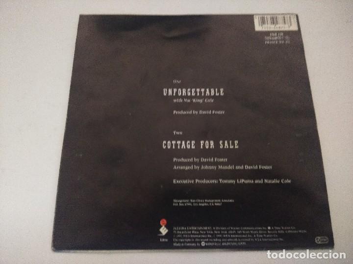 Discos de vinilo: SINGLE/NATALIE COLE/UNFORGETTABLE. - Foto 3