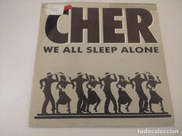 Discos de vinilo: SINGLE/CHER/WE ALL SLEEP ALONE/PROMOCIONAL. - Foto 1