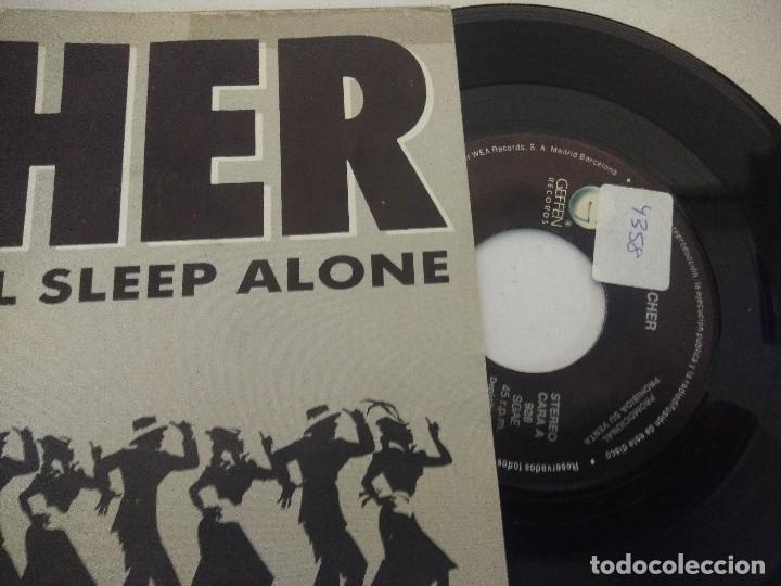 Discos de vinilo: SINGLE/CHER/WE ALL SLEEP ALONE/PROMOCIONAL. - Foto 2