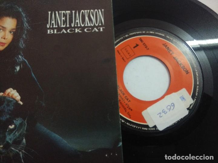 Discos de vinilo: SINGLE/JANET JACKSON/BLACK CAT. - Foto 2
