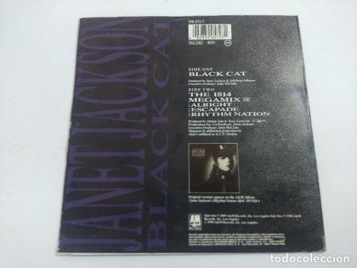 Discos de vinilo: SINGLE/JANET JACKSON/BLACK CAT. - Foto 3