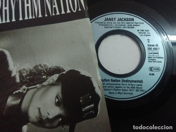 Discos de vinilo: SINGLE/JANET JACKSON/RHYTHM NATION. - Foto 2