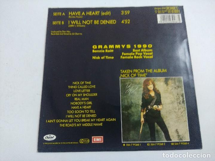 Discos de vinilo: SINGLE/BONNIE RAITT/HAVE HEART. - Foto 3