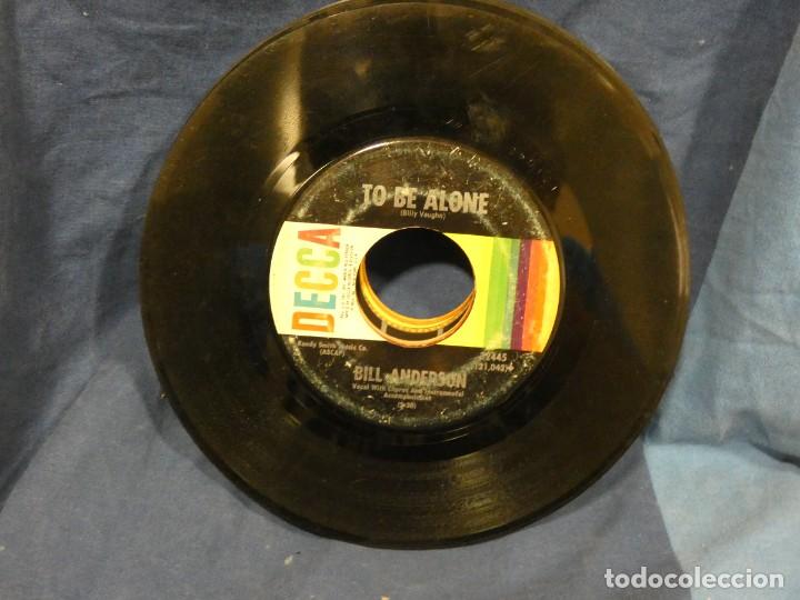 Vinyl records: BOXX129 SINGLE 7 PULGADAS USA ESTADO DECENTE BILL ANDERSON MY LIFE-TO BE ALONE