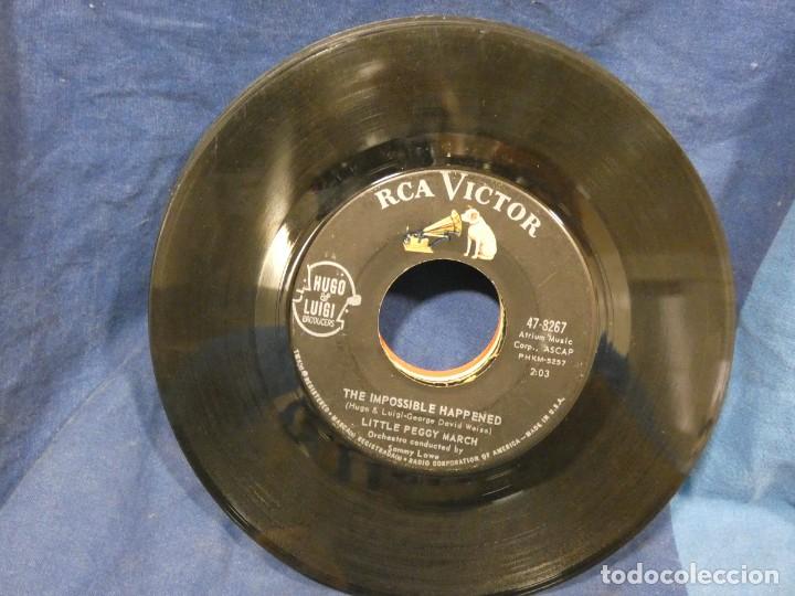 Vinyl records: BOXX129 SINGLE 7 PULGADAS USA ESTADO DECENTE LITTLE PEGGY MARCH THE IMPOSSIBLE HAPPENED-WATERFALL