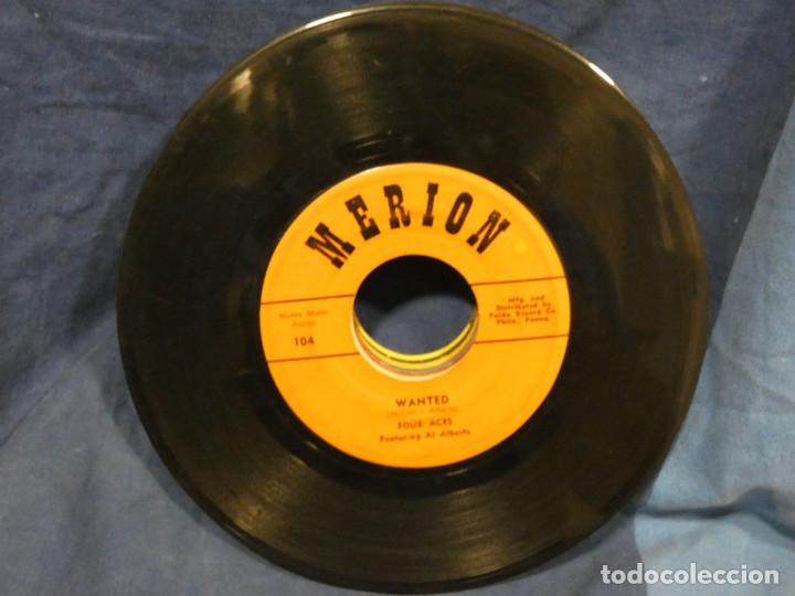 Vinyl records: BOXX129 SINGLE 7 PULGADAS USA ESTADO DECENTE FOUR ACES TOO MUCH IN LOVE-WANTED