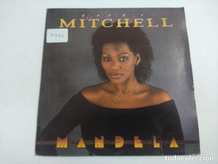 Disques de vinyle: SINGLE/LIZZ MITCHELL/MANDELA/HOJA PROMOCIONAL.