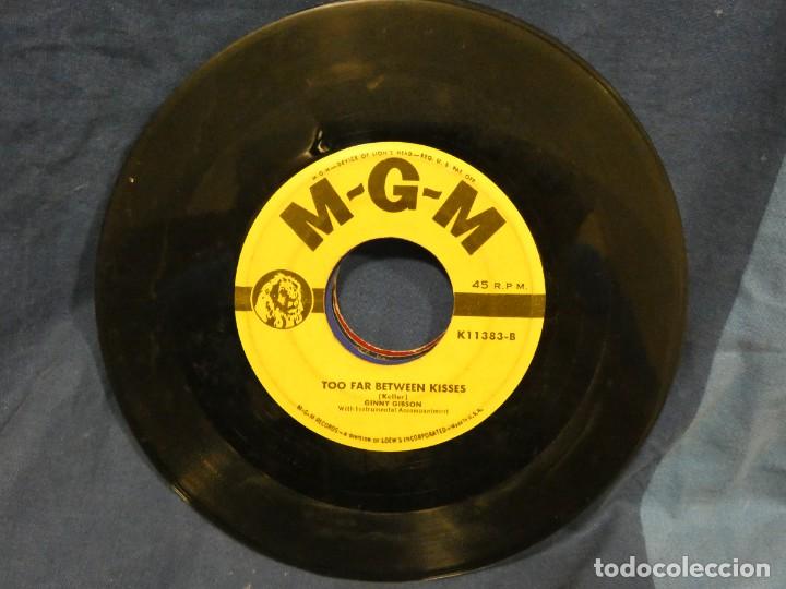Discos de vinil: BOXX129 SINGLE 7 PULGADAS USA ESTADO DECENTE GINNY GIBSON YOU BLEW ME A KISS-TO FAR BETWEEN KISSES