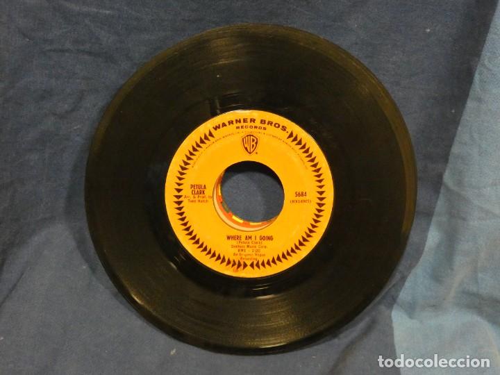 Vinyl records: BOXX129 SINGLE 7 PULGADAS USA ESTADO ACEPTABLE PETULA CLARK MY LOVE WHERE AM I GOING