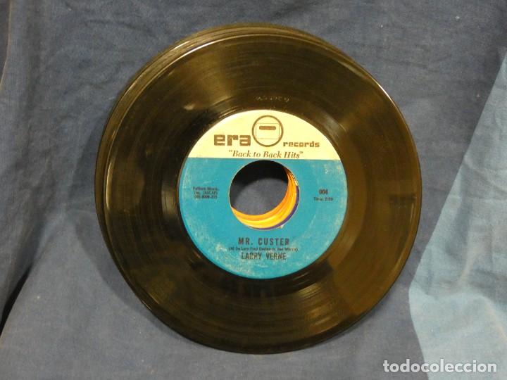 Vinyl records: BOXX129 SINGLE 7 PULGADAS USA ESTADO ACEPTABLE LARRY VERNE MR CUSTER - MISTERI LIVIGSTONE