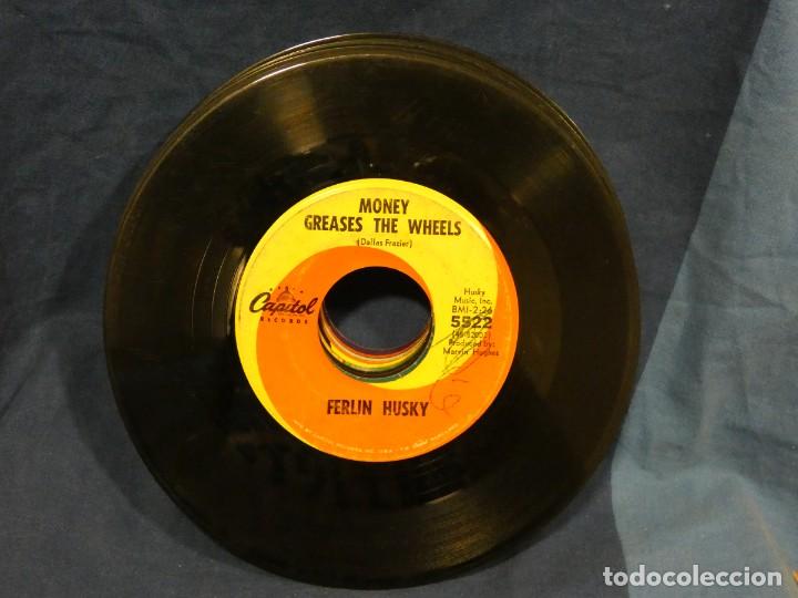 Vinyl records: BOXX129 SINGLE 7 PULGADAS USA ESTADO ACEPTABLE FERLIN HUSKY MONEY GREASES THE WHEELS - LASTING LOVE