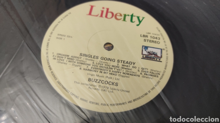 Discos de vinilo: Disco vinilo LP Buzzcocks &rdquo;Singles Going Steady &rdquo; - Foto 2