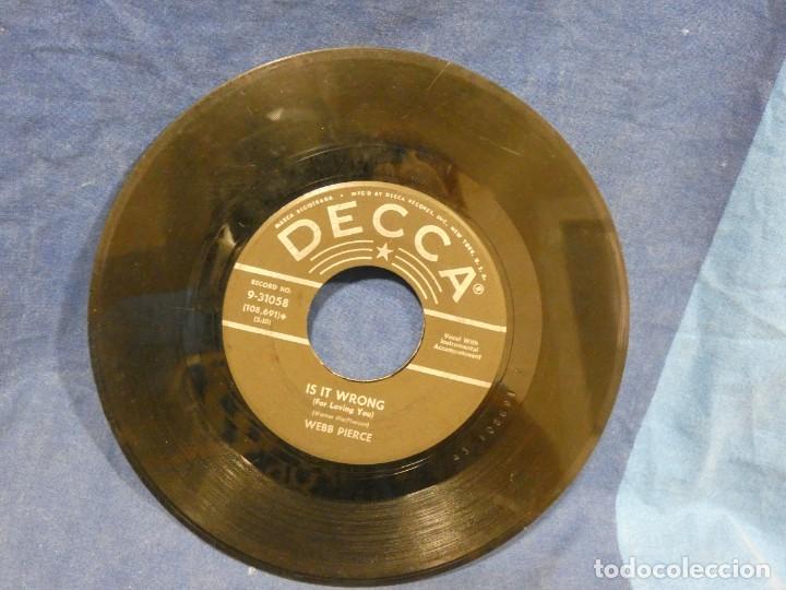 Disques de vinyle: BOXX129 SINGLE 7 PULGADAS USA ESTADO ACEPTABLE WEBB PIERCE LOVERS LEAP - IS IT WRONG