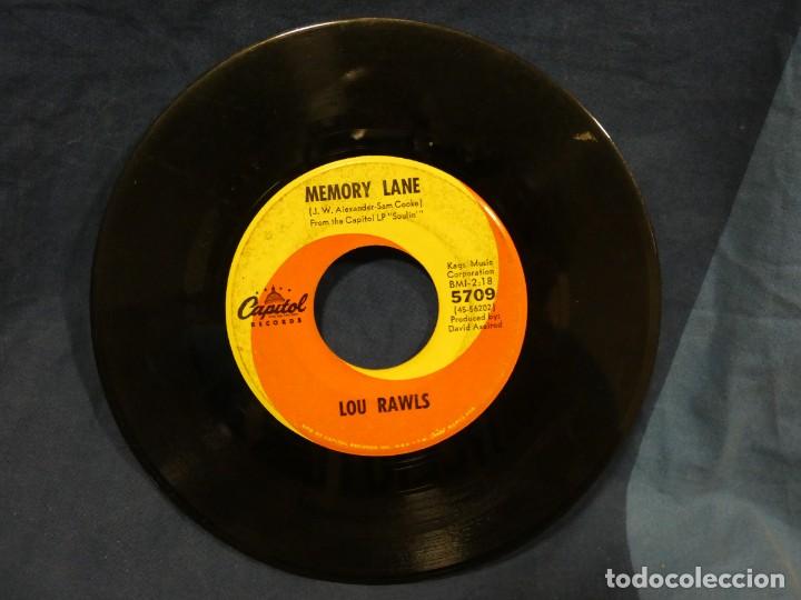 Vinyl records: BOXX129 SINGLE 7 PULGADAS USA ESTADO ACEPTABLE LOU RAWLS LOVE IS A HURTING THING - MEMORY LANE&Ccedil;