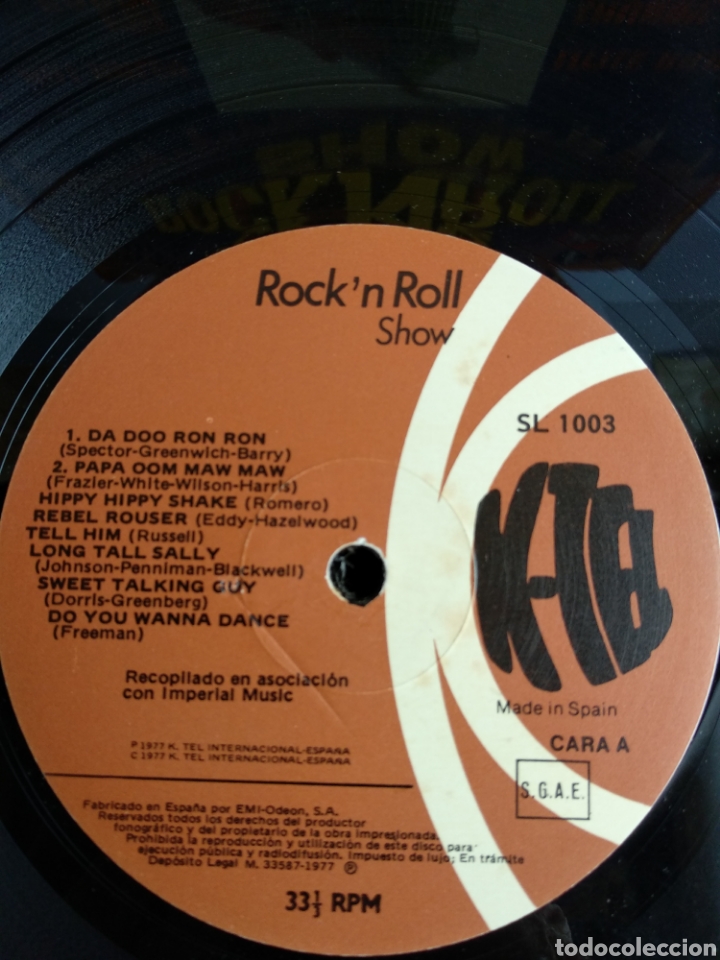 Discos de vinilo: *K-TEL ROCK N ROLL SHOW, EMI-ODEON, 1977 A4 - Foto 3