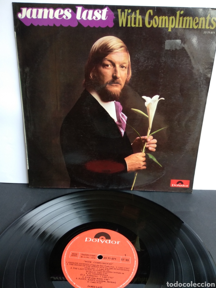 Discos de vinilo: *JAMES LAST, WITH COMPLIMENTS, POLYDOR, 1971 A2 - Foto 1