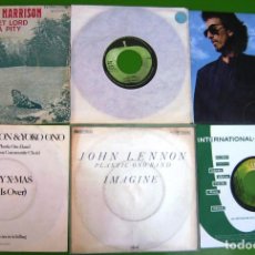 Discos de vinilo: LOTE DE 4 SINGLES DE GEORGE HARRISON + 2 DE JOHN LENNON - EX BEATLES