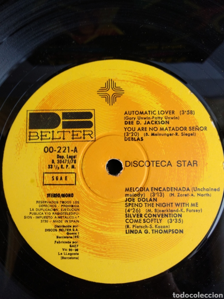 Discos de vinilo: *DISCOTECA STARS, BELTER, 1978 A2 - Foto 3