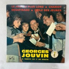 Discos de vinil: SINGLE GEORGES JOUVIN - TROMPETTE D'OR - FRANCIA. Lote 287695548