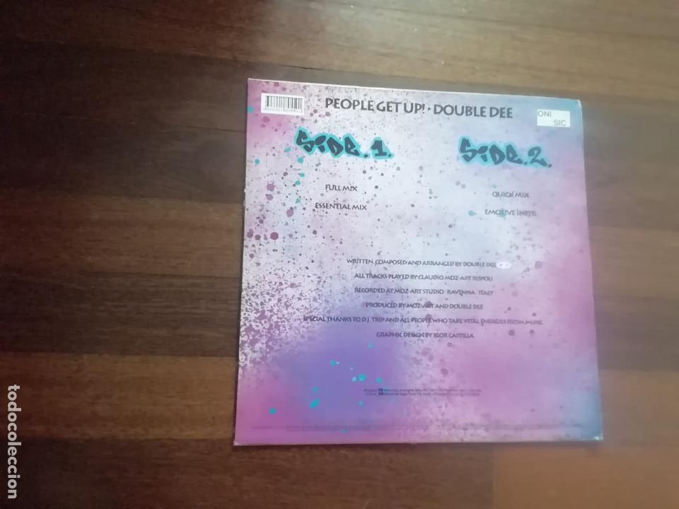 Discos de vinilo: Double dee-People get up. maxi - Foto 2