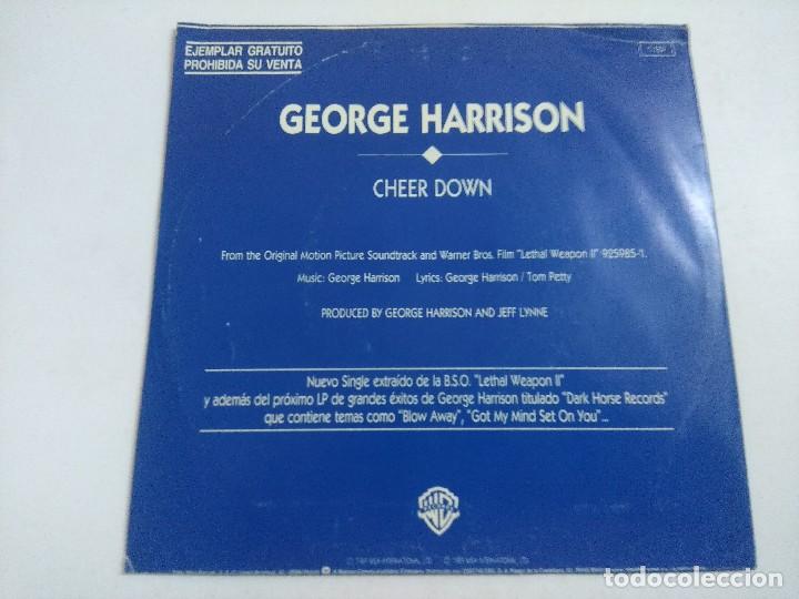 Discos de vinilo: SINGLE/GEORGE HARRISON/CHEER DOWN/PROMOCIONAL. - Foto 3