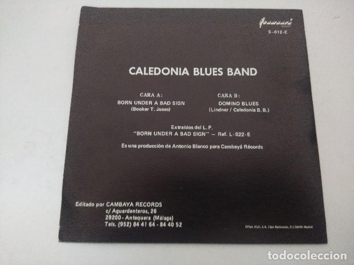 Discos de vinilo: SINGLE/CALEDONIA BLUES BAND/BORN UNDER A BAD SING. - Foto 3